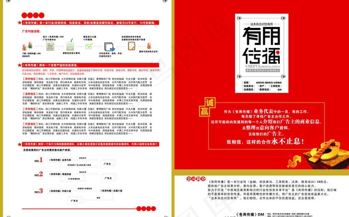 金融杂志dm宣传页图片cdr矢量模版下载