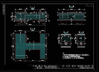 引桥桥墩承台钢筋构造cad图纸