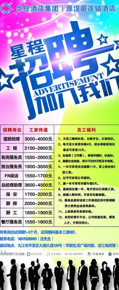 招聘展架图片(2268X5102(DPI:72))psd模版下载