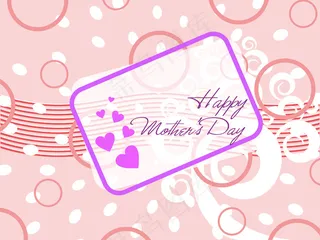 摘要母亲节概念插画