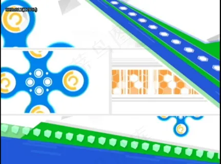 蓝色卡通背景动态视频