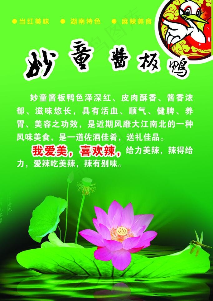 酱板鸭海报图片