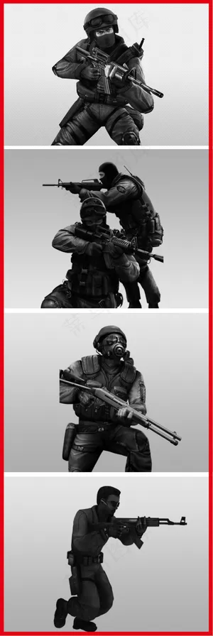 特种部队笔刷反恐精英笔刷