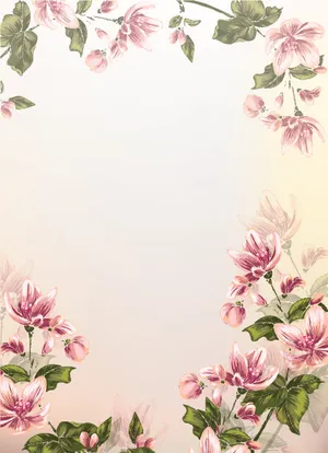 缤纷花卉背景设计矢量素材