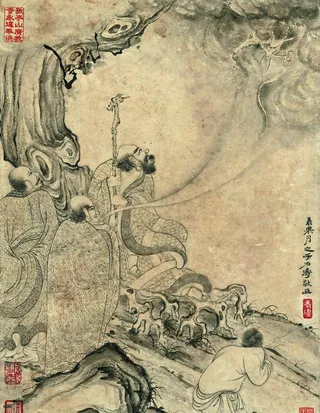 石涛百页 罗汉图片