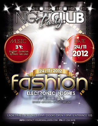 时尚派对海报免费下载