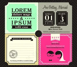 婚礼邀请卡图片