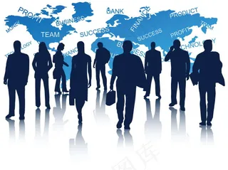 商务剪影人物EPS素材