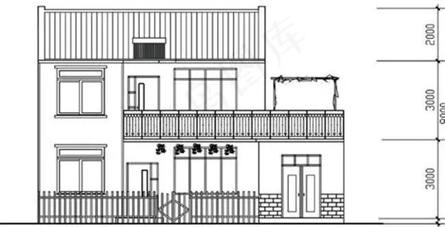 农村二层房屋全套施工图 ...