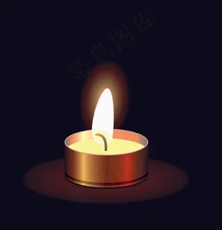 精美浪漫烛光矢量素材