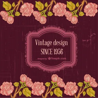 老式的玫瑰背景