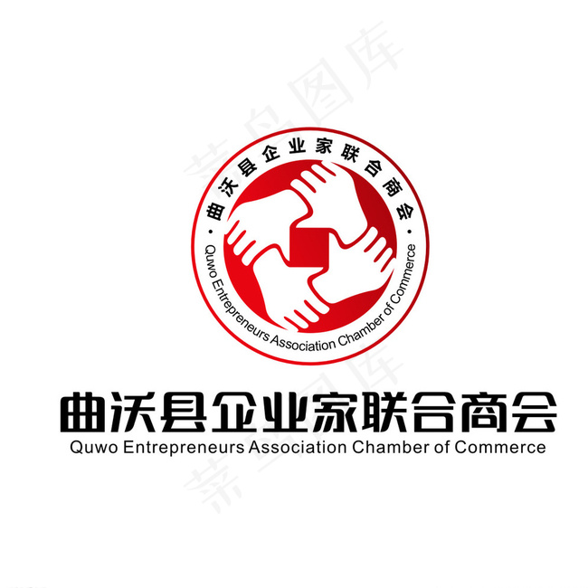 曲沃县企业家联合商会标志图片cdr矢量模版下载
