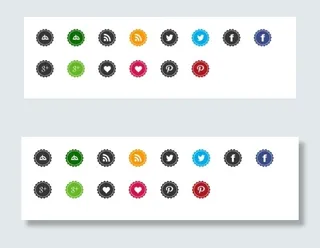 社交媒体小图标下载