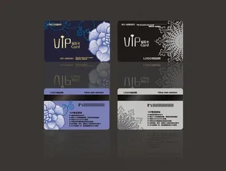 vip贵宾卡设计矢量素材