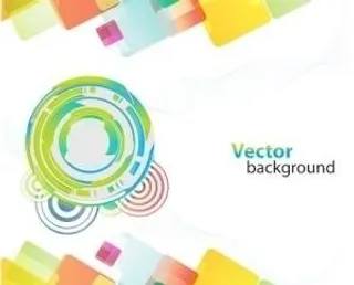 不同形状的彩色背景