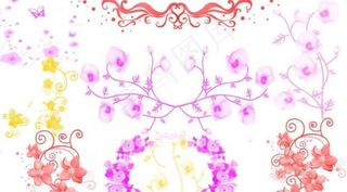 梦幻花纹笔刷图片