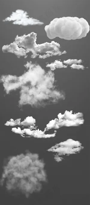 最新高清精选云png素材psd元素