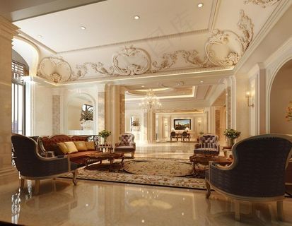 抛光砖欧式效果图图片