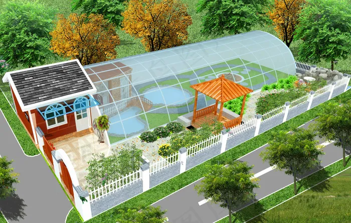 小屋 别墅 大棚图片