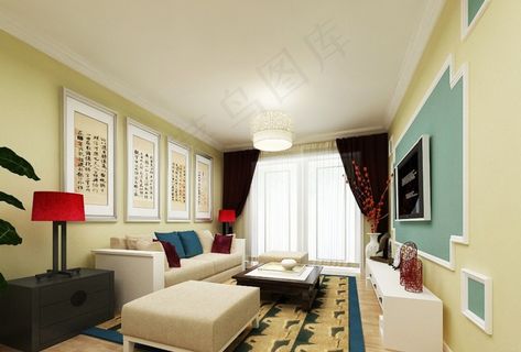 中式客厅装修设计效果图