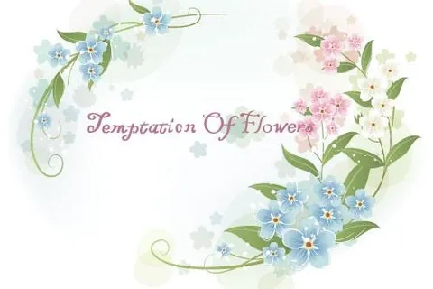 韩国植物装饰边框矢量图45