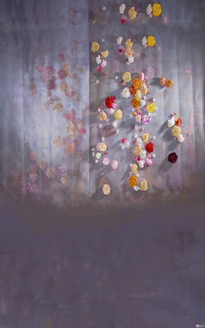 花卉背景墙图片