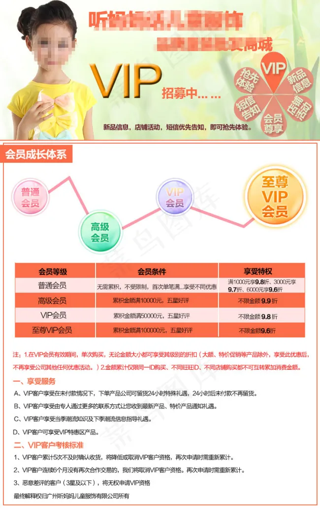 VIP会员政策PSD分层素材psd模版下载