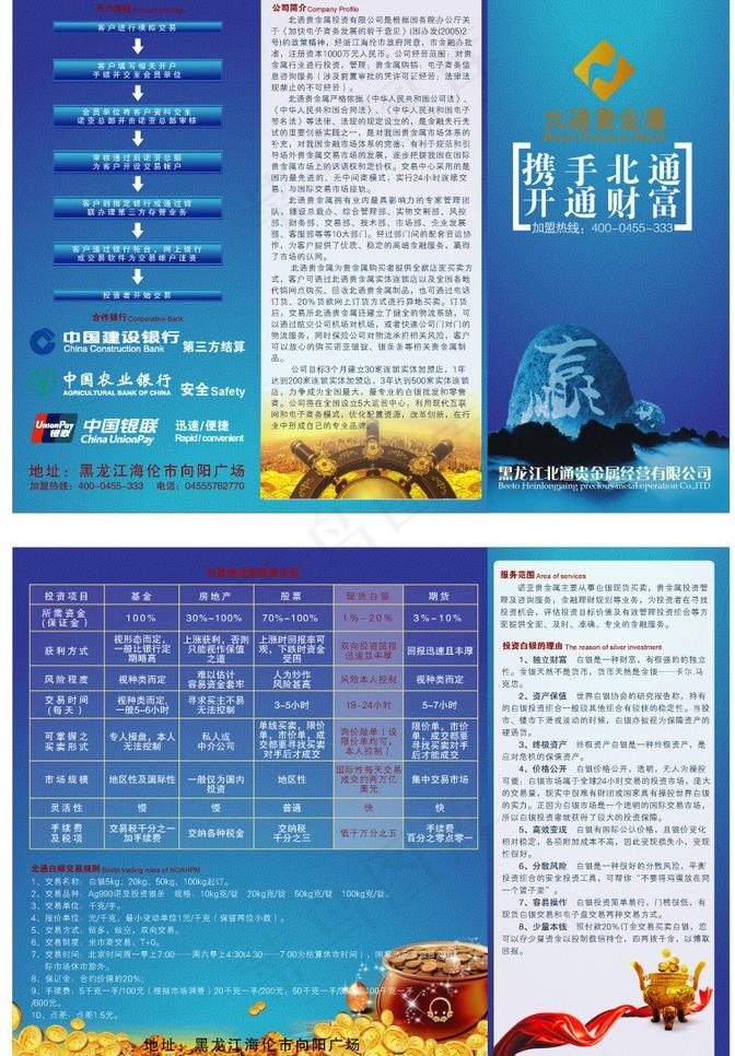 金融折页 贵金属折页图片(269X204(DPI:71))ai矢量模版下载
