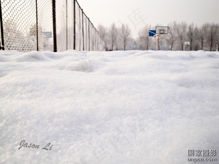 Q版冬天台阶步道雪道3D模型