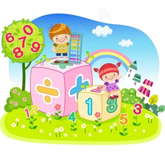 拿着算盘的男孩图片