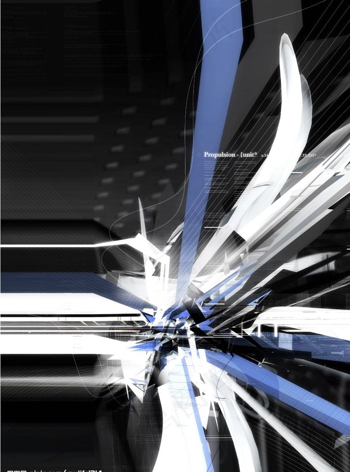 前卫数码抽象电脑合成psd分层素材...