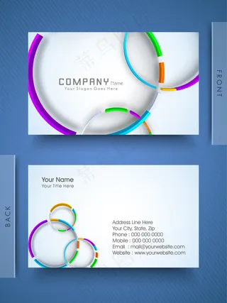 高档大气精致简洁名片设计模板