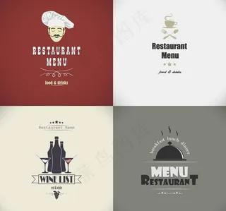 西餐厅菜单封面图片