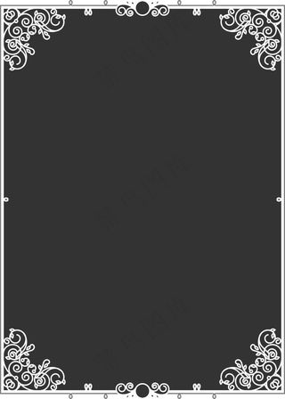 精美古典花边边框设计矢量素材