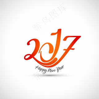 红色字体的新年背景