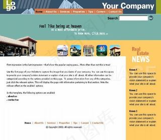 欧美房屋企业模板