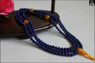 泓霖 青金石 蜜蜡图片