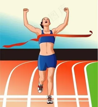 田径比赛人物图片