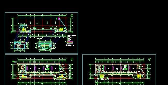 三层小学教学楼建筑平面图