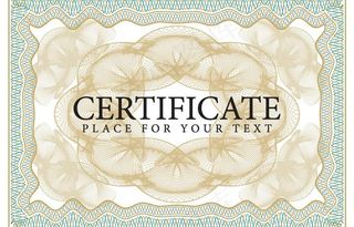 文凭毕业证书花纹花边框图片