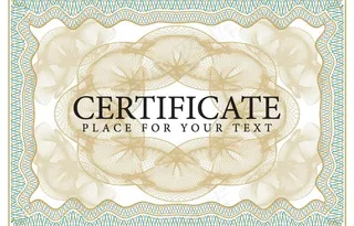 文凭毕业证书花纹花边框图片