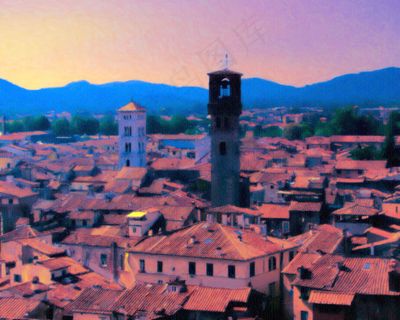 欧式风景油画装饰画12