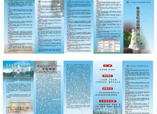 学校信息介绍折页
