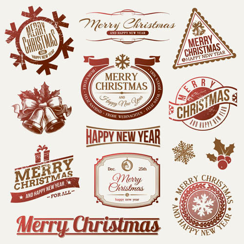 国外圣诞节创意设计矢量素材