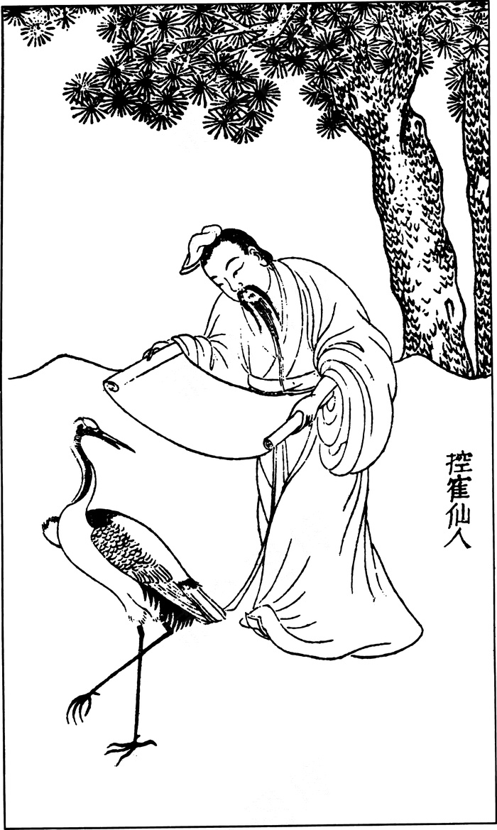 中国风古人物生活线稿116ai矢量模版下载