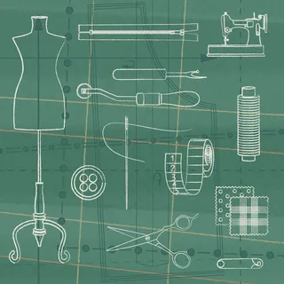 剪裁线条矢量素材