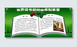 世界读书日的由来和宗旨图片
