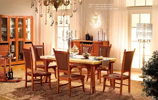 实木餐卓椅 实木家具图片