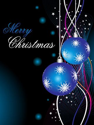 圣诞节花纹吊球背景矢量素材