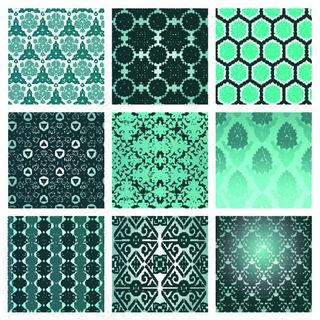 古典花纹平铺背景矢量图 EPS